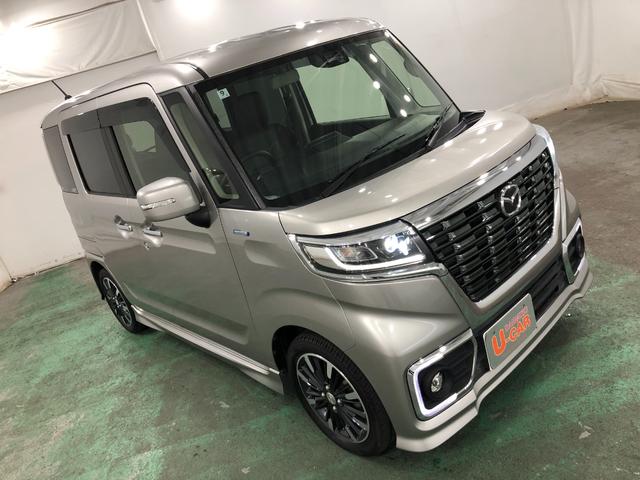フレアワゴンカスタムスタイル ハイブリッドＸＳ　軽雹害／走行５７０１３キロ／フルセグナビ　１年保証距離無制限　走行距離５７０１３キロ　フルセグナビ　ブルートゥース　純正マット　ＬＥＤヘッドランプ　アイドリングストップ　両側電動スライドドア　電動格納式ドアミラー　プッシュスタート　キーフリー（9枚目）