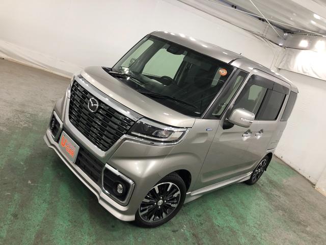 フレアワゴンカスタムスタイル ハイブリッドＸＳ　軽雹害／走行５７０１３キロ／フルセグナビ　１年保証距離無制限　走行距離５７０１３キロ　フルセグナビ　ブルートゥース　純正マット　ＬＥＤヘッドランプ　アイドリングストップ　両側電動スライドドア　電動格納式ドアミラー　プッシュスタート　キーフリー（22枚目）