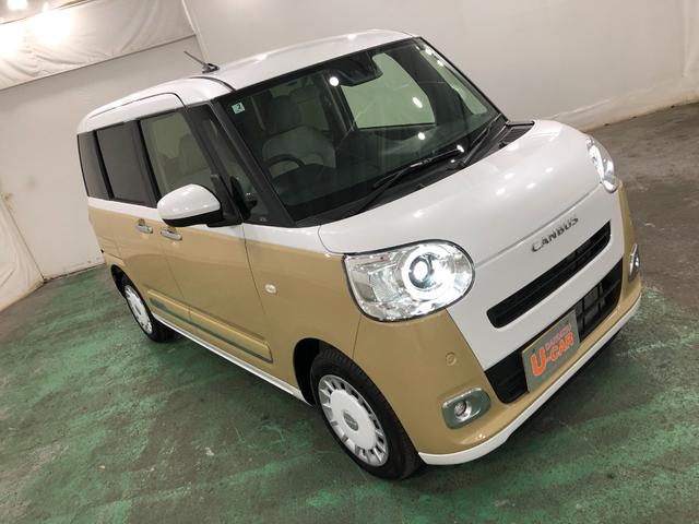 ムーヴキャンバス ストライプスG 走行1574キロ/ナビ/バックカメラ 一年保証・走行距離無制限 走行1574キロ フルセグナビ バックカメラ ブルートゥース サイドエアバック クリアランスソナー LEDヘッドライト シートヒーター 両側電動スライドドア(9枚目)