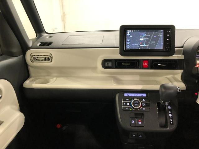 ムーヴキャンバス ストライプスＧターボ　走行８６９５キロ／純正ナビ／ドラレコ　１年保証距離無制限　走行距離８６９５キロ　純正フルセグナビ　バックカメラ　ドラレコ　純正マット　サイドエアバッグ　ＬＥＤヘッドランプ　アイドリングストップ　シートヒーター　両側電動スライドドア（6枚目）