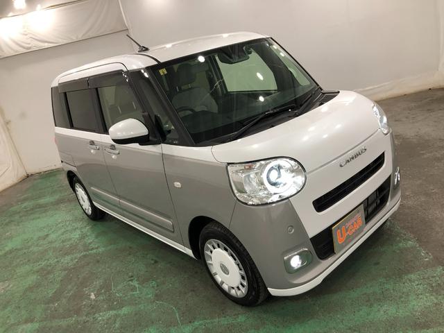 ムーヴキャンバス ストライプスＧターボ　走行４７８０キロ／純正ナビ／ドラレコ　１年保証距離無制限　走行距離４７８０キロ　バックカメラ　ブルートゥース　　ドラレコ　純正マット　サイドエアバッグ　ＬＥＤヘッドランプ　アイドリングストップ　シートヒーター　オート格納式ドアミラー（9枚目）