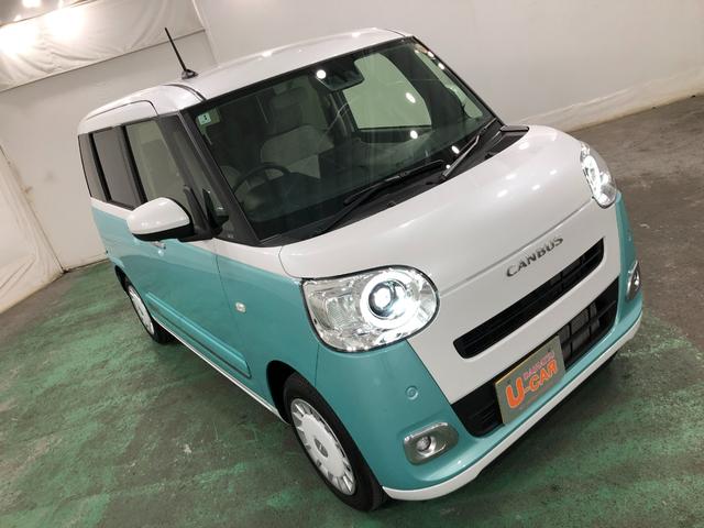 ムーヴキャンバス ストライプスＧ　走行４７７７キロ／新品ナビ／バックカメラ　１年保証距離無制限　走行距離４７７７キロ　フルセグナビ　バックカメラ　ブルートゥース　純正マット　サイドエアバッグ　ＬＥＤヘッドランプ　アイドリングストップ　シートヒーター　両側電動スライドドア（9枚目）