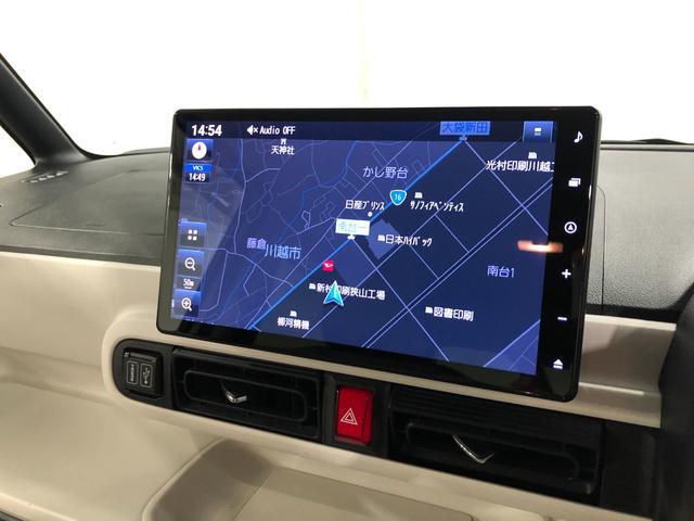 ムーヴキャンバス ストライプスGターボ 走行40443キロ/9インチナビ 一年保証・走行距離無制限 走行40443キロ フルセグナビ ブルートゥース バックカメラ サイドエアバック オートライト LEDヘッドライト ベンチシート シートヒーター 両側電動スライドドア(48枚目)