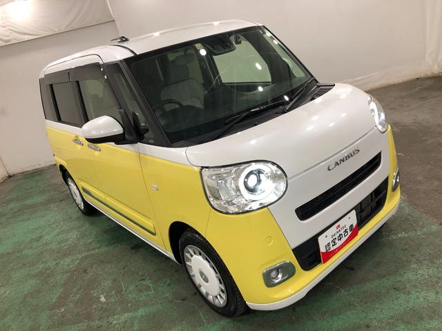 ムーヴキャンバス ストライプスＧターボ　走行２６５５６キロ／車検整備付／ナビ　ワンオーナー　禁煙車　　フルセグナビ　ブルートゥース　バックカメラ　ドラレコ　クリアランスソナー　オートライト　ＬＥＤヘッドライト　ＬＥＤフォグランプ　シートヒーター　両側電動スライドドア（9枚目）
