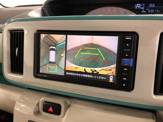 ムーヴキャンバス Ｘメイクアップリミテッド　ＳＡ３　走行６３６１７キロ　一年保証・走行距離無制限走行６３６１７キロ　車検整備付　タイヤ４本交換　フルセグナビ　ブルートゥース　全周囲カメラ　ドラレコ　ＥＴＣ　オートライト　両側電動スライドドア（5枚目）