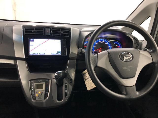 ムーヴ カスタム　Ｘ　ＳＡ　走行６５０４３キロ／ナビ／雹害　一年保証・走行距離無制限走行６５０４３キロ　フルセグナビ　ブルートゥース　バックカメラ　オートライト　ＬＥＤヘッドライト　ベンチシート（5枚目）