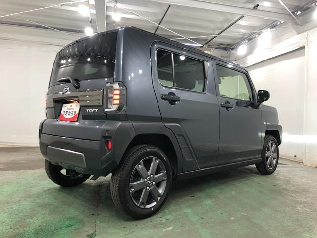 タフト Ｇターボ　ダーククロムベンチャー　走行４２８２３キロ　一年保証・走行距離無制限走行４２８２３キロ　車検整備付　サイドエアバック　クリアランスソナー　オートライト　ＬＥＤヘッドライト　アイドリングストップ　シートヒーター（13枚目）