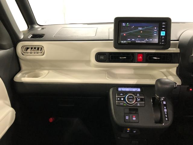 ムーヴキャンバス ストライプスＧ　走行３２７８８キロ／ナビ／ドラレコ　一年保証・走行距離無制限走行３２７８８キロ　　フルセグナビ　全周囲カメラ　サイドエアバック　クリアランスソナー　オートライト　ＬＥＤヘッドライト　シートヒーター　両側電動スライドドア（6枚目）