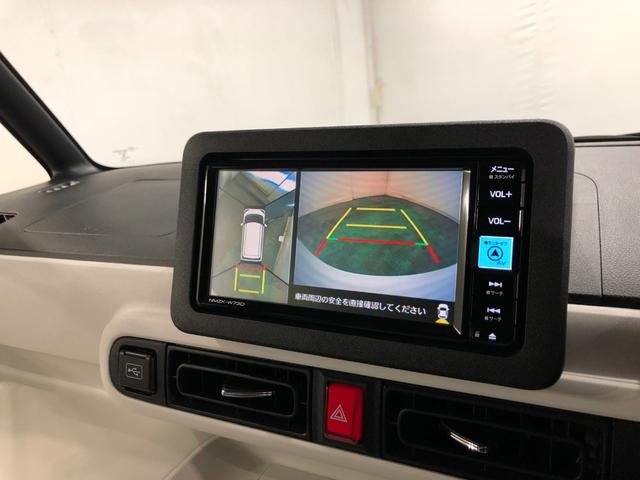 ムーヴキャンバス ストライプスＧ　走行３２７８８キロ／ナビ／ドラレコ　一年保証・走行距離無制限走行３２７８８キロ　　フルセグナビ　全周囲カメラ　サイドエアバック　クリアランスソナー　オートライト　ＬＥＤヘッドライト　シートヒーター　両側電動スライドドア（11枚目）