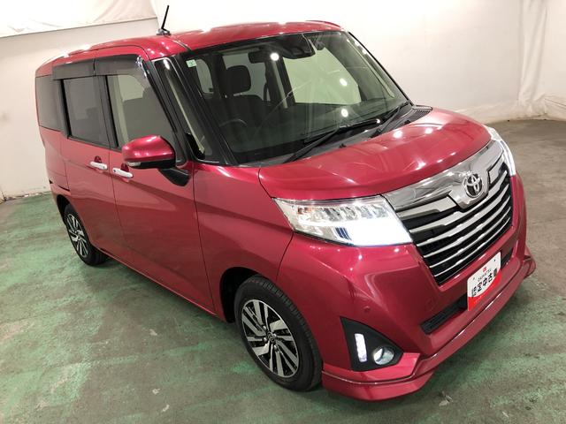 ルーミー カスタムＧ　走行８３１７０キロ／タイヤ４本交換／雹害／ナビ　一年保証・走行距離無制限走行８３１７０キロ　タイヤ４本交換　雹害　フルセグナビ　バックカメラ　ドラレコ　クリアランスソナー　オートライト　ＬＥＤヘッドライト　両側電動スライドドア（9枚目）