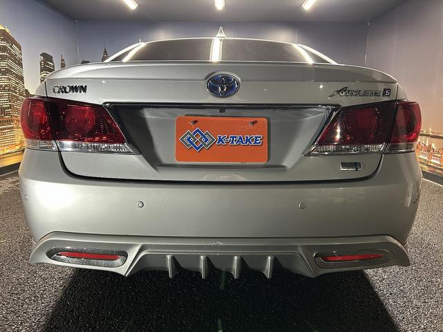 クラウンハイブリッド アスリートS プリクラッシュ(禁煙車)(メーカーHDDナビ)(レーダークルーズ)(コーナーセンサー)(パワーシート)(シートヒーター)(バックカメラ)(ビルトインETC)(フルセグTV)(純正17インチAW)(18枚目)