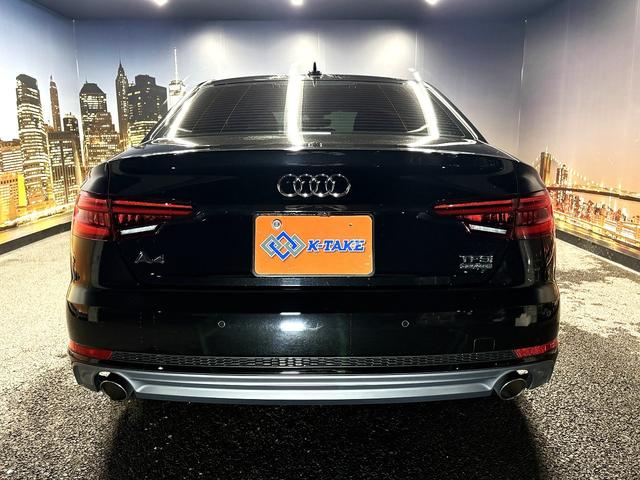 A4 2.0TFSIクワトロスポーツ (禁煙車)(黒半皮シート)(パークアシスト)(シートヒーター)(フロント&バックカメラ)(レーダークルーズ)(ビルトインETC)(オートマチックハイビーム)(パワーシート)(純正18インチAW)(18枚目)