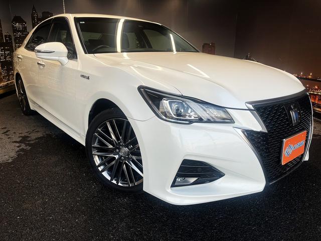 クラウンハイブリッド アスリートＳ　Ｊ－フロンティア　（後期型）（黒ハーフレザー）（メーカーナビ）（バックカメラ）（レーダークルーズ）（クリアランスソナー）（ＬＥＤヘッドライト）（スマートキー）（シートヒーター）（ＥＴＣ）（純正１８インチＡＷ）（22枚目）