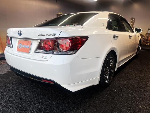 クラウンハイブリッド アスリートＳ　Ｊ－フロンティア　（後期型）（黒ハーフレザー）（メーカーナビ）（バックカメラ）（レーダークルーズ）（クリアランスソナー）（ＬＥＤヘッドライト）（スマートキー）（シートヒーター）（ＥＴＣ）（純正１８インチＡＷ）（24枚目）