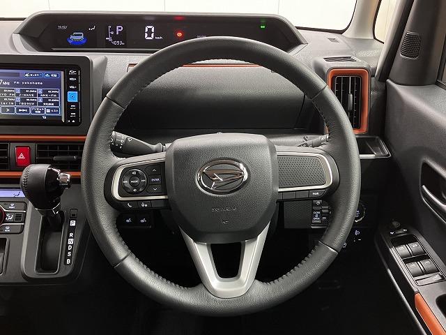 タント ファンクロスターボ サポカーSワイド適合 ミラクルオープンドア 両側オートスライドドア 電動パーキングブレーキ ステアリングスイッチ シートヒーター コーナーセンサー Pスタート キーフリー(14枚目)