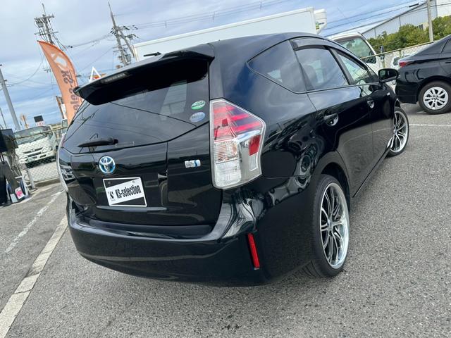 プリウスアルファ S 社外ナビ バックモニター 社外19インチアルミホイール ETC オートライト スマートキー プッシュスタート 地デジTV ドライブレコーダー フロントフォグランプ(5枚目)