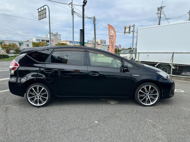 プリウスアルファ S 社外ナビ バックモニター 社外19インチアルミホイール ETC オートライト スマートキー プッシュスタート 地デジTV ドライブレコーダー フロントフォグランプ(8枚目)