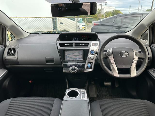 プリウスアルファ S 社外ナビ バックモニター 社外19インチアルミホイール ETC オートライト スマートキー プッシュスタート 地デジTV ドライブレコーダー フロントフォグランプ(18枚目)