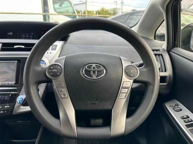 プリウスアルファ S 社外ナビ バックモニター 社外19インチアルミホイール ETC オートライト スマートキー プッシュスタート 地デジTV ドライブレコーダー フロントフォグランプ(19枚目)