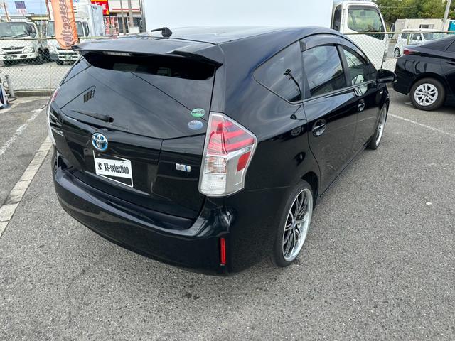 プリウスアルファ S 社外ナビ バックモニター 社外19インチアルミホイール ETC オートライト スマートキー プッシュスタート 地デジTV ドライブレコーダー フロントフォグランプ(46枚目)