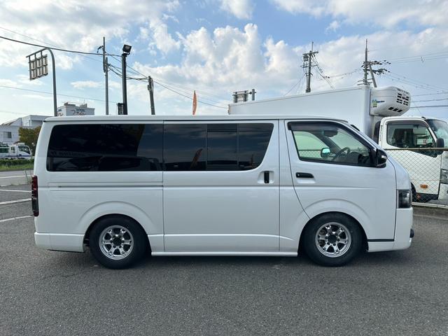 ハイエースバン ロングスーパーGL ETC 社外ハンドル フリップダウンモニター デジタルインナーミラー キーレスキー オートライト パワーウィンドウ 電動格納ミラー クリアランスソナー(8枚目)