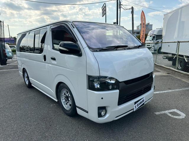 ハイエースバン ロングスーパーGL ETC 社外ハンドル フリップダウンモニター デジタルインナーミラー キーレスキー オートライト パワーウィンドウ 電動格納ミラー クリアランスソナー(38枚目)