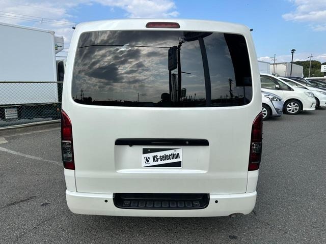 ハイエースバン ロングスーパーGL ETC 社外ハンドル フリップダウンモニター デジタルインナーミラー キーレスキー オートライト パワーウィンドウ 電動格納ミラー クリアランスソナー(44枚目)