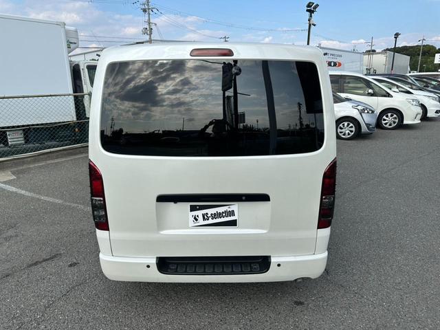 ハイエースバン ロングスーパーGL ETC 社外ハンドル フリップダウンモニター デジタルインナーミラー キーレスキー オートライト パワーウィンドウ 電動格納ミラー クリアランスソナー(45枚目)