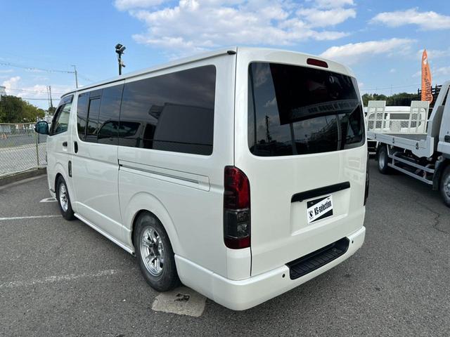 ハイエースバン ロングスーパーGL ETC 社外ハンドル フリップダウンモニター デジタルインナーミラー キーレスキー オートライト パワーウィンドウ 電動格納ミラー クリアランスソナー(46枚目)