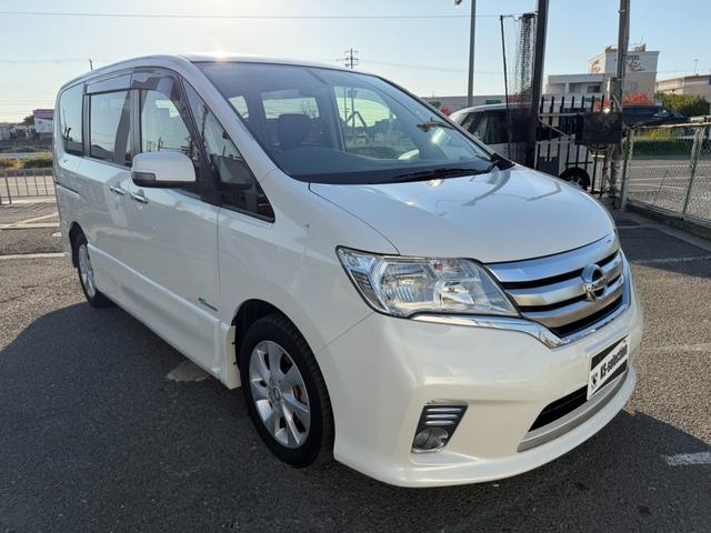 セレナ ハイウェイスター　Ｓ－ハイブリッド　Ｖセレクション　両側電動スライドドア　バックカメラ　ＥＴＣ　フリップダウンモニター　Ｂｌｕｅｔｏｏｔｈオーディオ　オートライト　クルーズコントロール　プッシュスタート　スマートキー　純正アルミホイール　電動格納ミラー（46枚目）