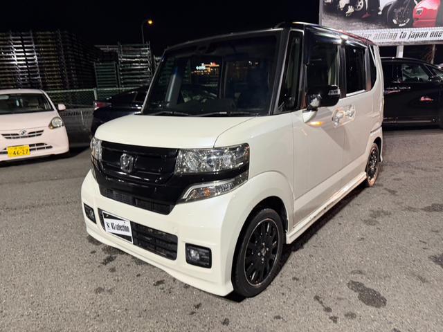 N-BOXカスタム 2トーンカラースタイル G・ターボLパッケージ ツートンカラー 両側電動スライドドア 純正15インチアルミホイール ETC 地デジTV ハーフレザー クルーズコントロール(60枚目)