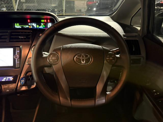 プリウスアルファ Ｓ　チューン　ブラック　純正ナビ　フルセグＴＶ　バックカメラ　ステアリングスイッチ　ＥＴＣ　社外１７インチアルミホイール（19枚目）