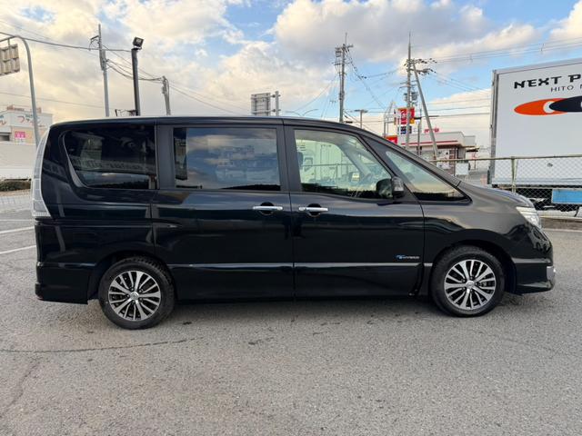 セレナ ハイウェイスター　Ｓ－ハイブリッド　両側電動スライドドア　社外ナビ　フルセグＴＶ　バックカメラ　Ｂｌｕｅｔｏｏｔｈオーディオ　クルーズコントロール　オートライト　スマートキー　レーンキープアシスト　純正アルミホイール　ＥＴＣ（50枚目）