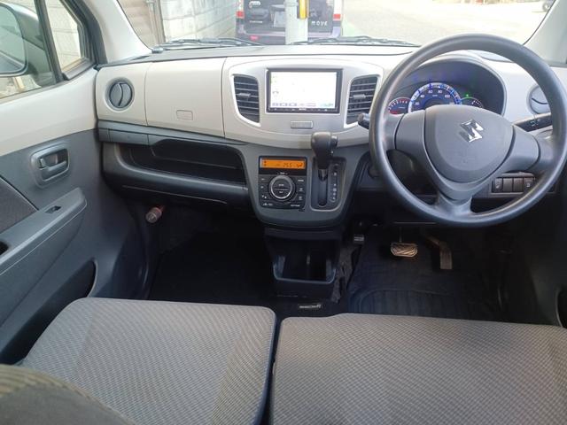 ワゴンR FX ナビ テレビ アイドリングストップ オートエアコン シートヒーター キーレス 電動格納ミラー タイミングチェーン ABS(14枚目)