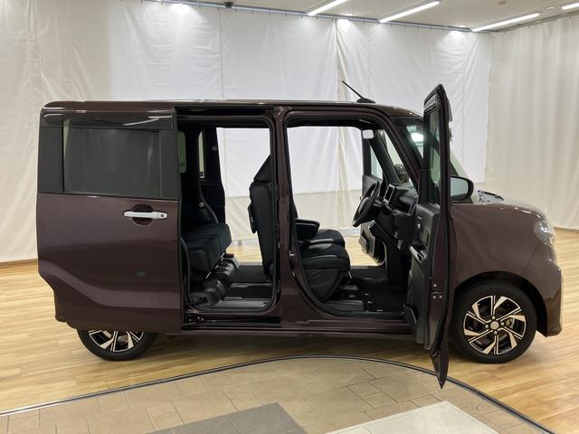 タント カスタムX 360°カメラ 衝突軽減ブレーキ 車線逸脱防止 アイドリングストップ機能 Bカメラ 盗難警報装置 LED ワンオーナー キーレスエントリー 前席シートヒーター オートLED 電動格納ミラー スマキー(8枚目)