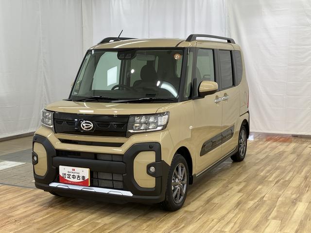 タント ファンクロス　／オーディオレス／バックカメラ／両側電動スライ　定期点検記録簿　Ｂモニター　レーダーブレーキ　スマートキー＆プッシュスタート　電動格納ドアミラー　アイドリングストップ車　ハイビームアシスト　両側オートスライドドア　レーンキープアシスト　セキュリティ（5枚目）