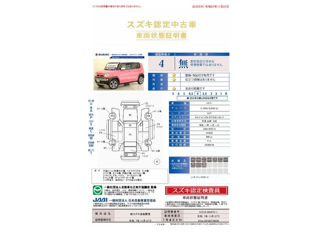 車両状態評価書