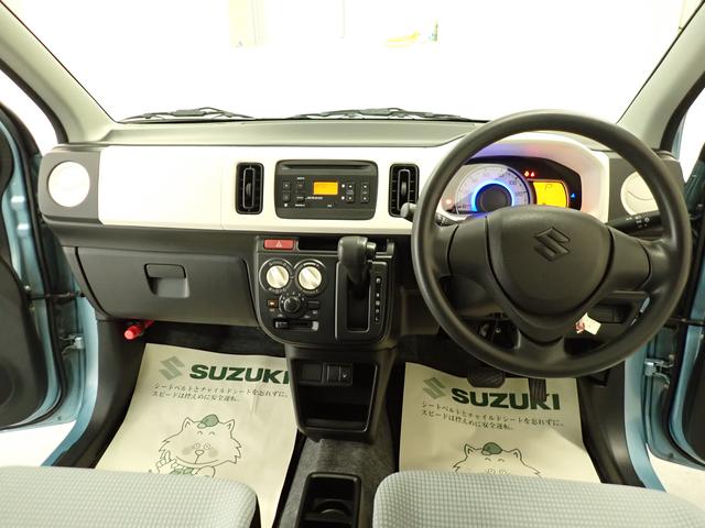 アルト S 2WD レーダーブレーキサポート装着車 車検整備付 AM/FMラジオ付CDプレーヤー 前方誤発進抑制機能 コーナーセンサー 車検整備付 フロアマット ドアバイザー シートヒーター キーレスエントリー アイドリングストップ 運転席・助手席エアバック(6枚目)