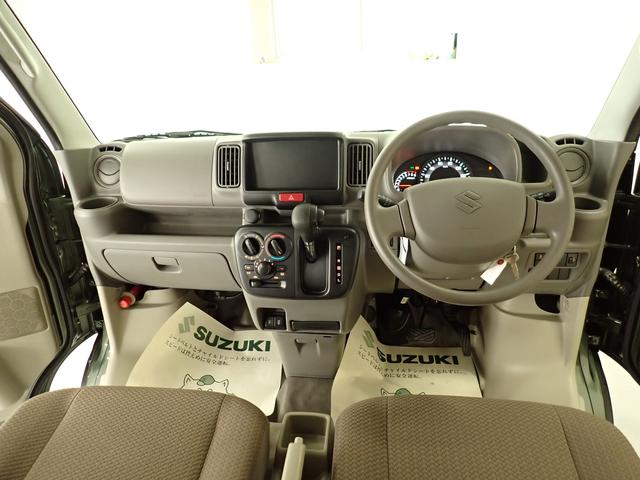 エブリイ ＰＣ　６型　２ＷＤ　インパネＣＶＴ　スズキプレミアム中古車　衝突被害軽減ブレーキ　リヤパーキングセンサー　車検整備付　ＬＥＤヘッドランプ　ハイビームアシスト　後席両側スライドドア　シートヒーター　アイドリングストップ　スペアタイヤ　マッドフラップ（15枚目）