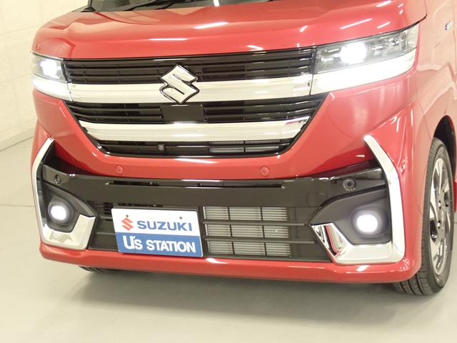 スペーシアカスタム カスタム　ＨＹＢＲＩＤ　ＸＳターボ　全方位モニター付ナビ　ナビ　全方位カメラ　スズキコネクト　電動パーキングブレーキ　ＡＣＣ　衝突被害軽減Ｂ　ステアリングヒーター　フロアマット　サーキュレーター　パドルシフト　後席両側電動スライドドア　ＬＥＤヘッドランプ（28枚目）