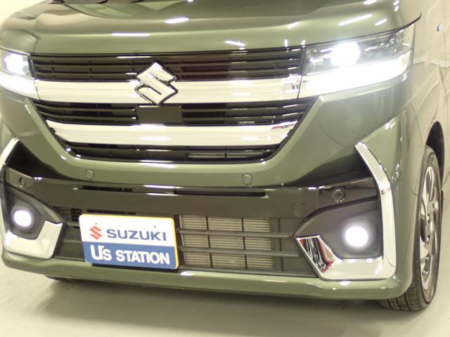 スペーシアカスタム カスタム　ＨＹＢＲＩＤ　ＸＳターボ　フルタイム４ＷＤ　ＣＶＴ　４ＷＤ　ＡＣＣ　電動パーキングブレーキ　衝突被害軽減Ｂ　ステアリングヒーター　サーキュレーター　オットマン　パーキングセンサー　ＬＥＤヘッドランプ　ハイビームアシスト　パドルシフト　シートヒーター（13枚目）