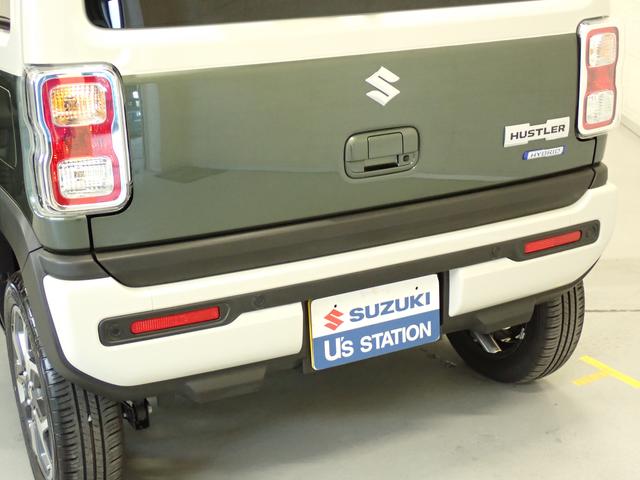 ハスラー ＨＹＢＲＩＤ　Ｘ　３型　フルタイム４ＷＤ　ＣＶＴ　ＤＣＢＳ　４ＷＤ　衝突被害軽減ブレーキ　ＡＣＣ　リヤパーキングセンサー　ＬＥＤヘッドランプ　ハイビームアシスト　車線逸脱抑制機能　フロアマット　シートヒーター　サイド・カーテンエアバック　スマートキー　ＡＷ（17枚目）