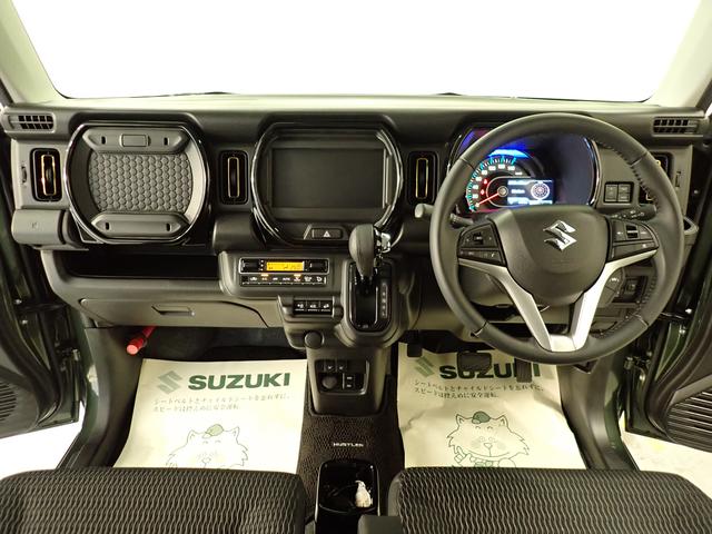 ハスラー ＨＹＢＲＩＤ　Ｘ　３型　フルタイム４ＷＤ　ＣＶＴ　ＤＣＢＳ　４ＷＤ　衝突被害軽減ブレーキ　ＡＣＣ　リヤパーキングセンサー　ＬＥＤヘッドランプ　ハイビームアシスト　車線逸脱抑制機能　フロアマット　シートヒーター　サイド・カーテンエアバック　スマートキー　ＡＷ（22枚目）