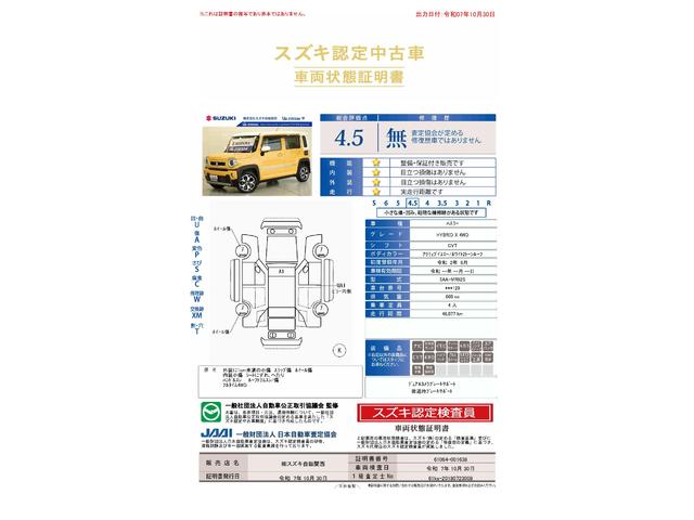 車両状態評価書