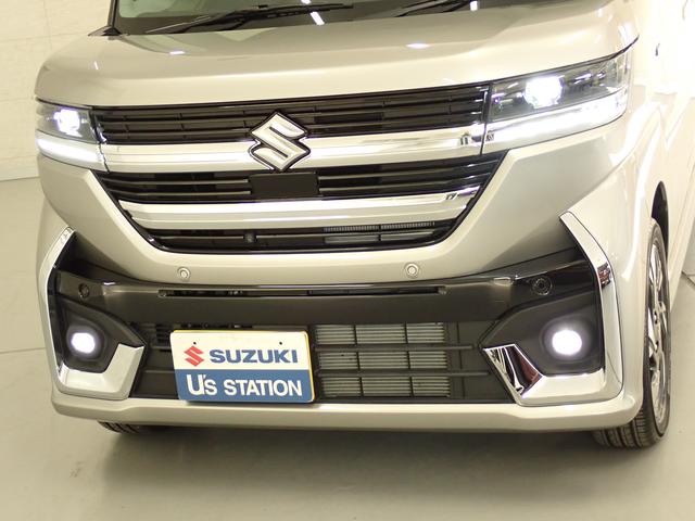 スペーシアカスタム カスタム　ＨＹＢＲＩＤ　ＸＳターボ　４ＷＤ　全方位モニター　フルタイム４ＷＤ　ナビ　全方位カメラ　スズキコネクト　衝突被害軽減ブレーキ　ステアリングヒーター　電動パーキングブレーキ　ＡＣＣ　パドルシフト　ＬＥＤヘッドランプ　ハイビームアシスト　フロアマット（17枚目）
