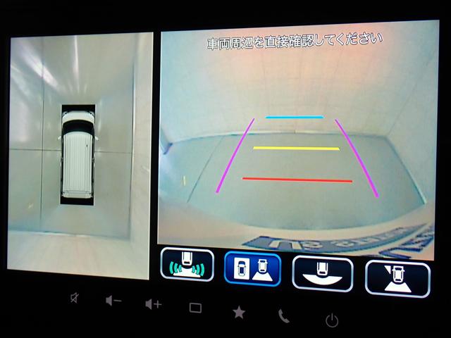 スペーシアカスタム カスタム　ＨＹＢＲＩＤ　ＸＳ　全方位モニター付ナビ　コネクト　ナビ　全方位カメラ　スズキコネクト　ＡＣＣ　後席両側電動スライドドア　ステアリングヒーター　電動パーキングブレーキ　衝突被害軽減ブレーキ　サーキュレーター　フロアマット　ＬＥＤヘッドランプ　ＡＷ（3枚目）