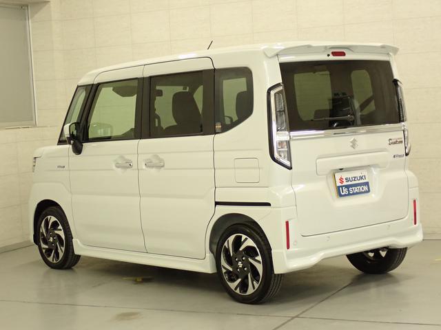 スペーシアカスタム カスタム　ＨＹＢＲＩＤ　ＸＳ　全方位モニター付ナビ　コネクト　ナビ　全方位カメラ　スズキコネクト　ＡＣＣ　後席両側電動スライドドア　ステアリングヒーター　電動パーキングブレーキ　衝突被害軽減ブレーキ　サーキュレーター　フロアマット　ＬＥＤヘッドランプ　ＡＷ（54枚目）