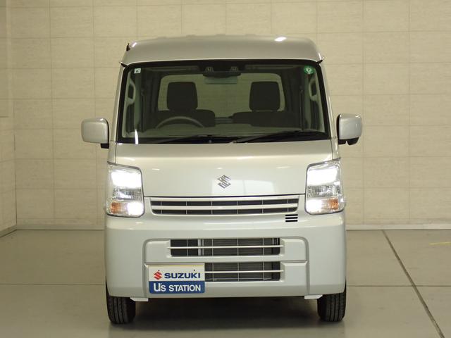 エブリイ ＰＣ　６型　２ＷＤ　ＣＶＴ　デュアルカメラブレーキサポート　衝突被害軽減ブレーキ　リヤパーキングセンサー　車検整備付　ＬＥＤヘッドランプ　ハイビームアシスト　後席両側スライドドア　フロアマット　シートヒーター　車線逸脱警報機能　マッドフラップ　スペアタイヤ（2枚目）