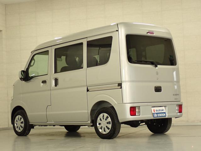 エブリイ ＰＣ　６型　２ＷＤ　ＣＶＴ　デュアルカメラブレーキサポート　衝突被害軽減ブレーキ　リヤパーキングセンサー　車検整備付　ＬＥＤヘッドランプ　ハイビームアシスト　後席両側スライドドア　フロアマット　シートヒーター　車線逸脱警報機能　マッドフラップ　スペアタイヤ（57枚目）