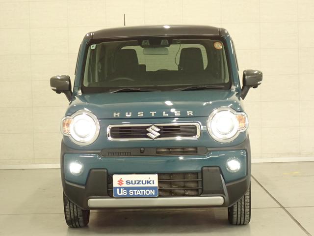 ハスラー ＨＹＢＲＩＤ　Ｘターボ　２ＷＤ　インパネＣＶＴ　ＤＣＢＳ　ナビ　全方位カメラ　ＥＴＣ　衝突被害軽減ブレーキ　ＡＣＣ　リヤパーキングセンサー　ＬＥＤヘッドランプ　ハイビームアシスト　パドルシフト　シートヒーター　フロアマット　ドアバイザー　サイドシルスカッフ（2枚目）